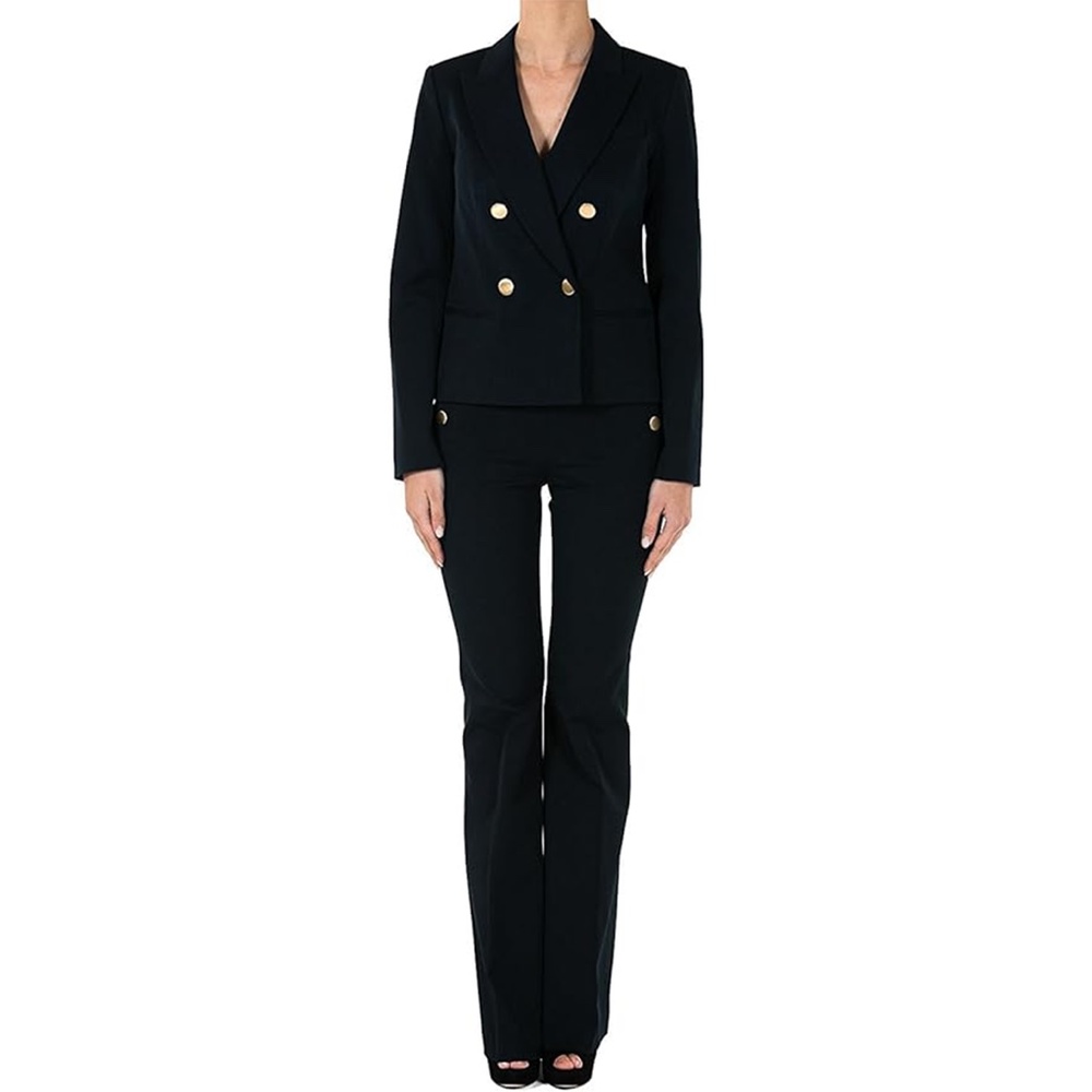 Michael Michael Kors Double-Breasted Cropped Blazer